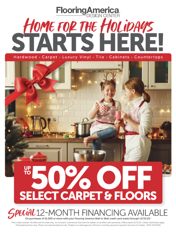 50% off carpet and flooring sale