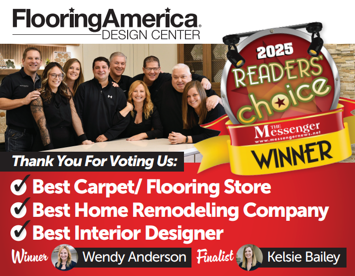 Showroom staff and flooring designers winning an award